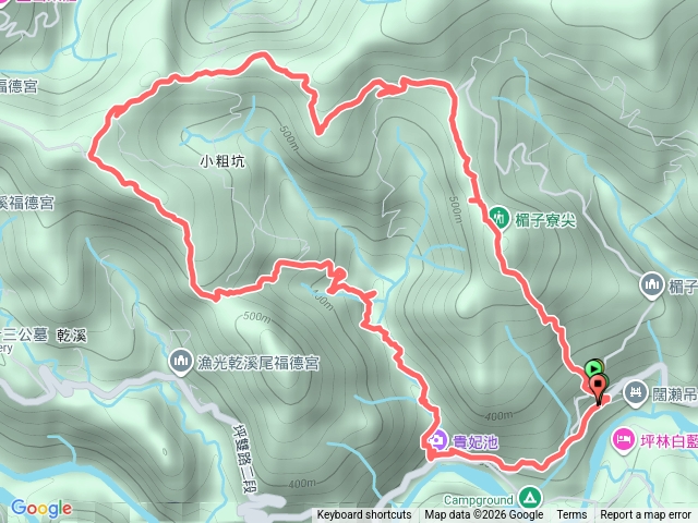 楣子寮尖、小粗坑山、貴妃池預覽圖