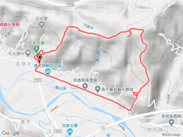 石光古道-面埔頂山-聖母洞O形