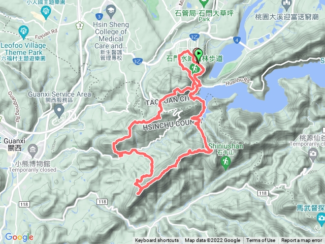 2022.5.10（石門6連峰O型走）登山口-油井窩山-高甫山-老虎山-石人棟-東畚箕窩山-十寮山-登山口
