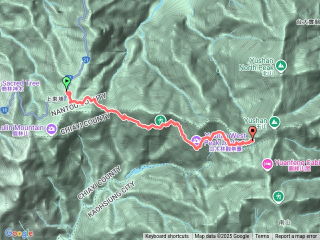 20251007玉山登山口到排雲山莊