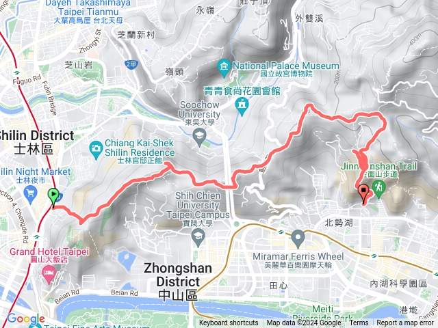 劍潭捷運站-老地方-劍南山東峰-西湖山-德經