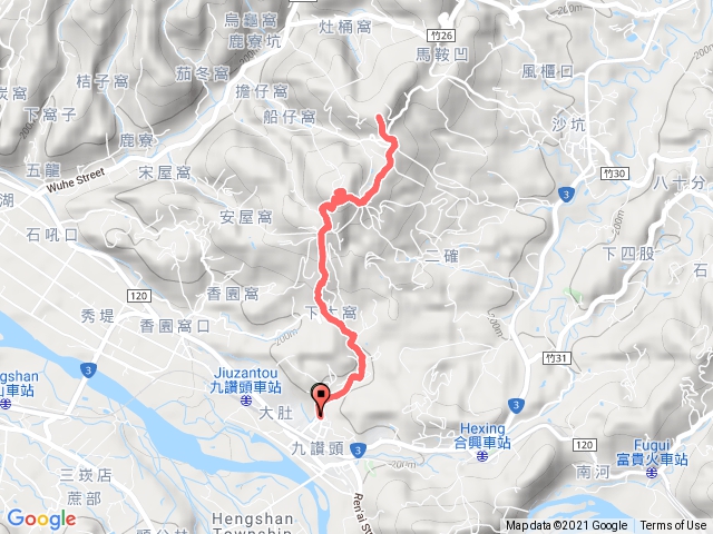 義確山+沙坑山 (原路去返)