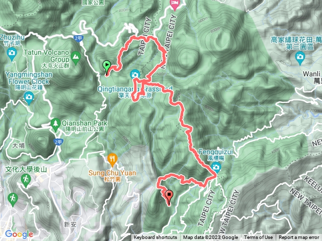 走遍陽明山尋寶4-金包里大路擎崗環路風擎坪頂步道連走