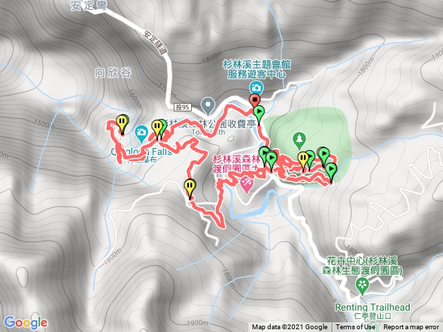 杉林溪(杜鵑步道.燕庵步道.牽手小路.越嶺古道.青龍步道.石井磯步道)