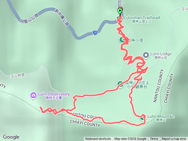 鹿林山登山口-鹿林山莊-鹿林山-鹿林前山-鹿林天文台-鹿林山登山口預覽圖