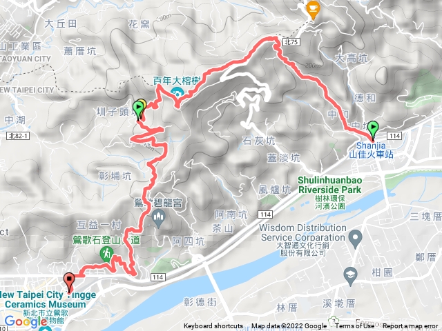 山佳火車站石灰岩山忘湖山福源山步道牛牡坑山孫龍步道鷹歌石鶯歌火車站