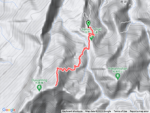 鹿場登山口往返