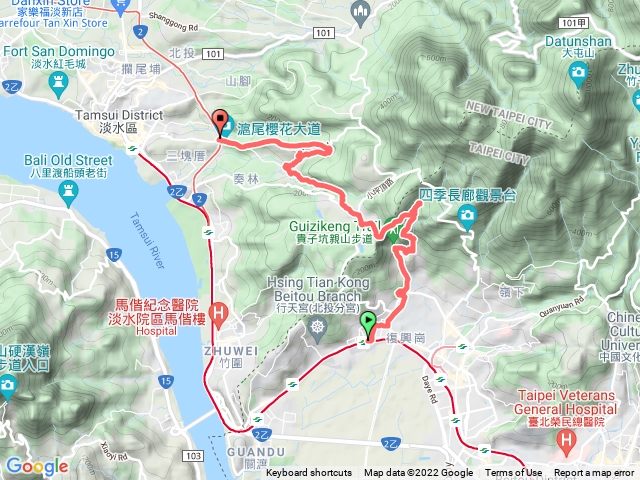 1110217 三層崎公園 貴子坑 三空泉步道 滬尾櫻花大道