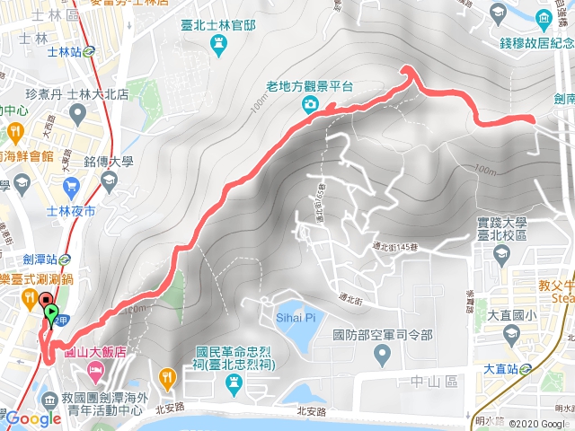 20190813圓山牌樓—老地方—劍南路岔