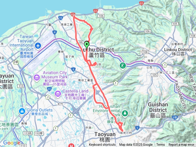 山鼻YouBike大古山-南崁山-桃園神社-悠遊雙鐵行預覽圖