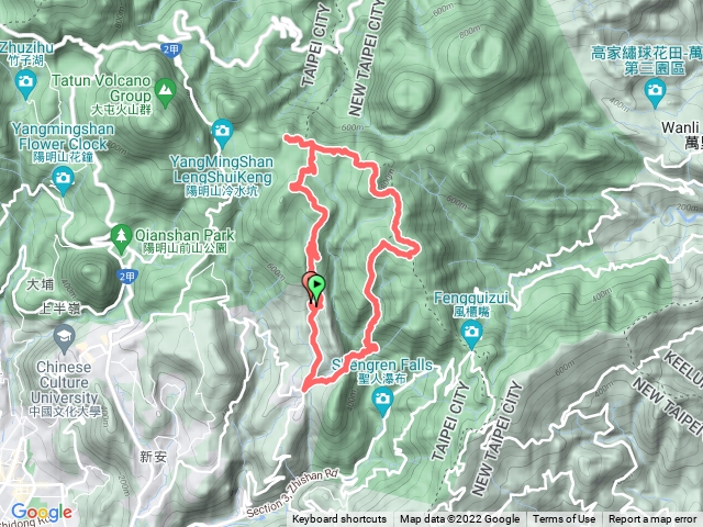 內寮、擎天崗、內五指山草原，荷蘭古道、坪頂古圳、平菁街O形