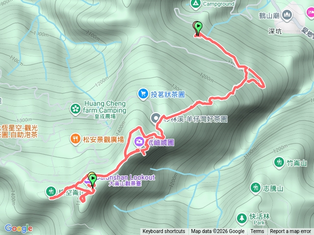 大崙頭、貓冬望、坪眾望、樟空崙山預覽圖