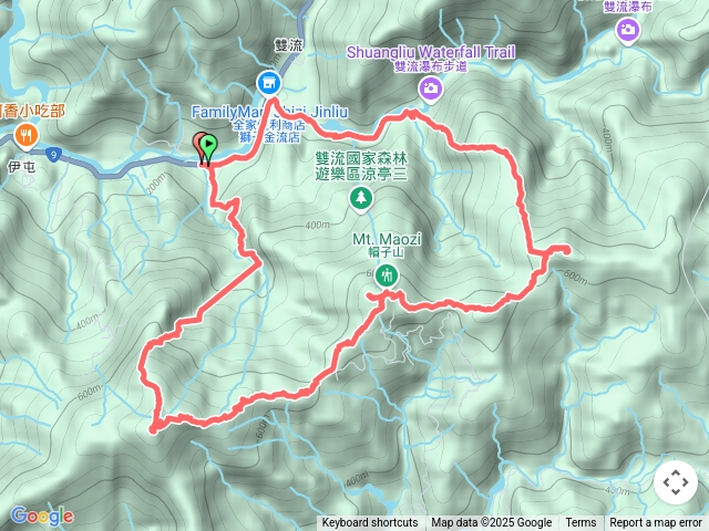 女乃山縱走帽子山婆豬古山