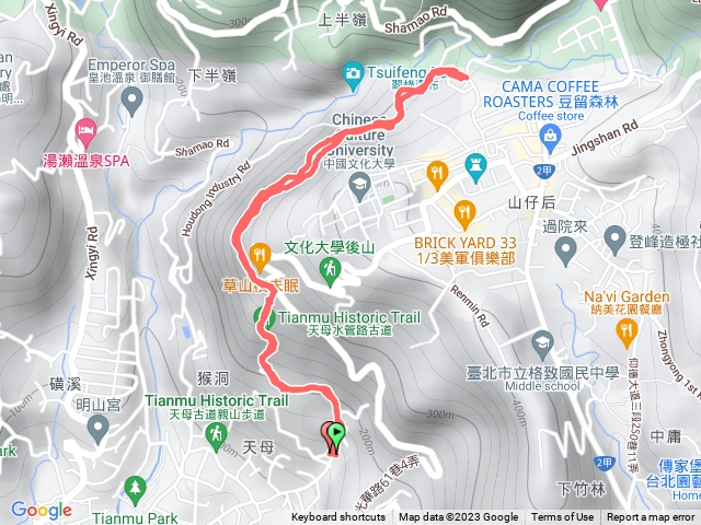 下竹林登山步道、天母古道