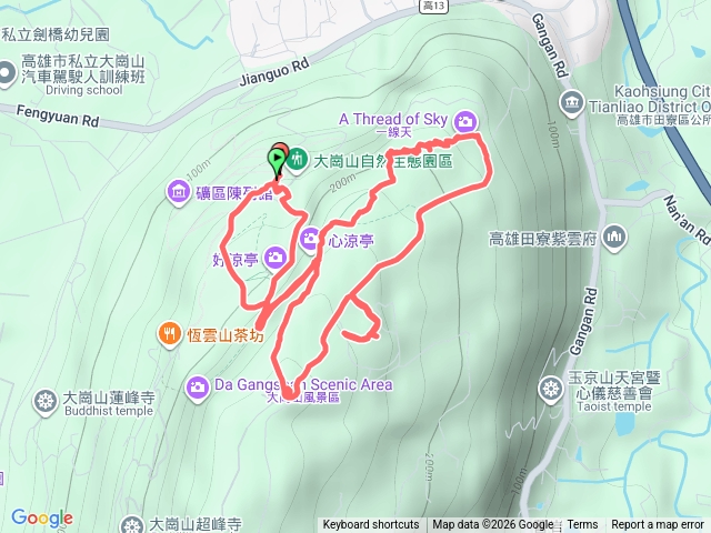 20260220大崗山一線天健走趣