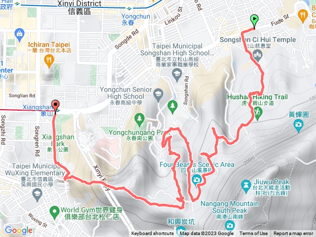 虎山溪-虎山-豹山-豹山溪-獅山溪-獅山-象山