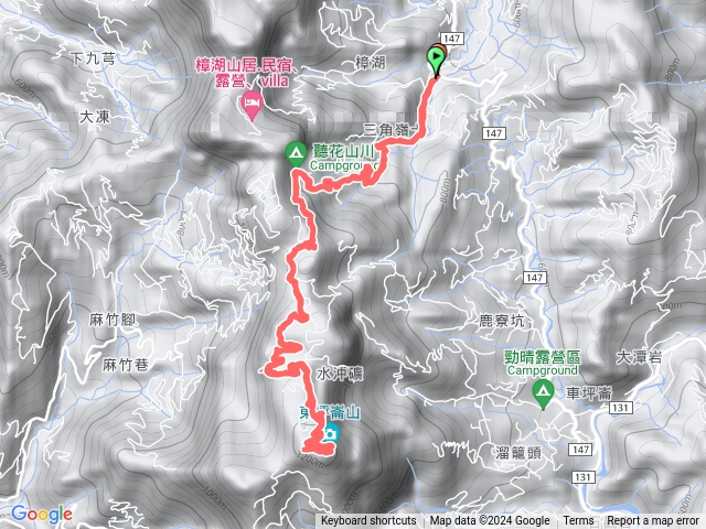 車坪崙山（標示路點）