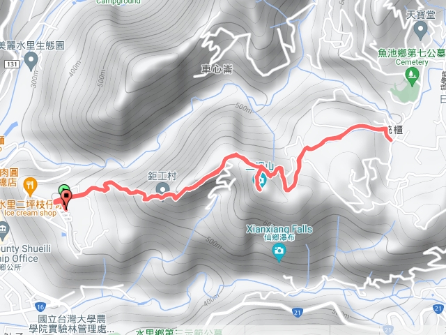 南投水里 水沙蓮古道(土地公鞍古道)+二坪山(土地公鞍嶺)