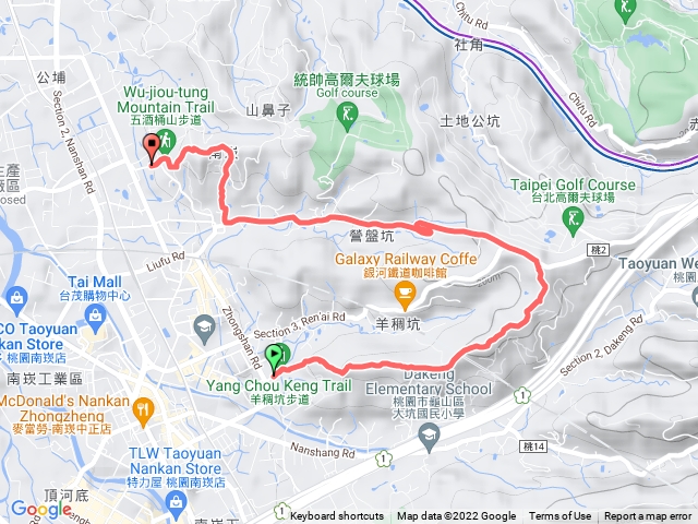 羊稠坑、六福一路、營盤坑、南天宮