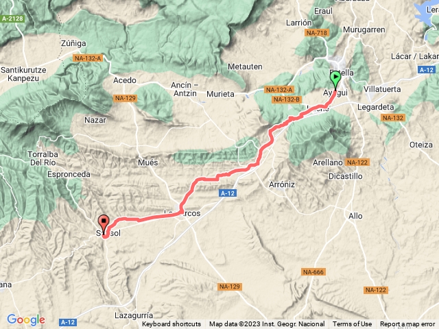 Ayegui到Torres del rip