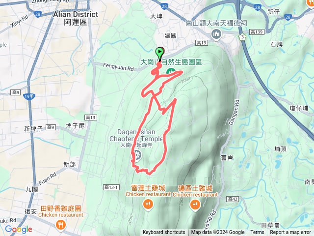 霧裡的大崗山預覽圖