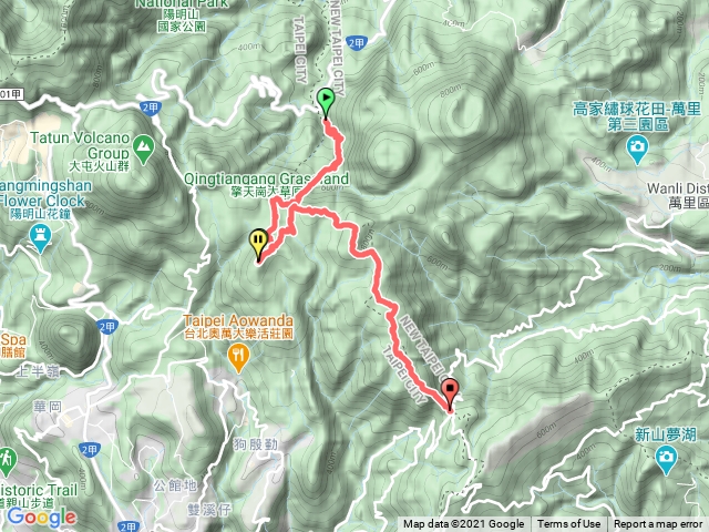 上磺溪 -> 魚路古道 -> 竹篙山 -> 風櫃嘴