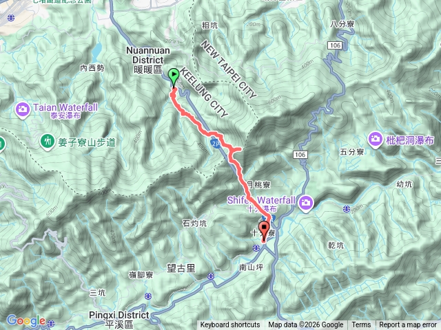 淡蘭古道中路暖暖火車站到十分火車站預覽圖