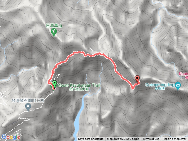 西大武山登山步道