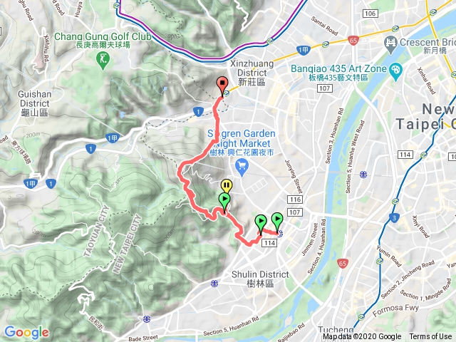 大同山、青龍嶺、三角埔山（樹林火車站到捷運迴龍）