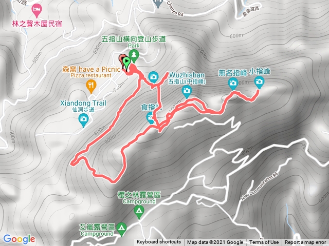 五指山五連峰+橫向步道+猴洞一線天