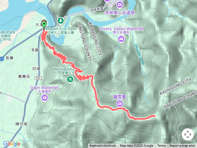 尾寮山西側登山口