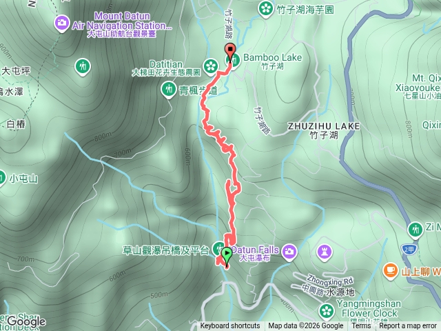 雷隱橋到竹子湖