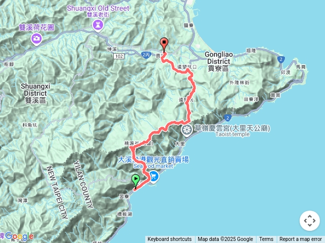 桃源谷+草嶺古道+貢寮車站