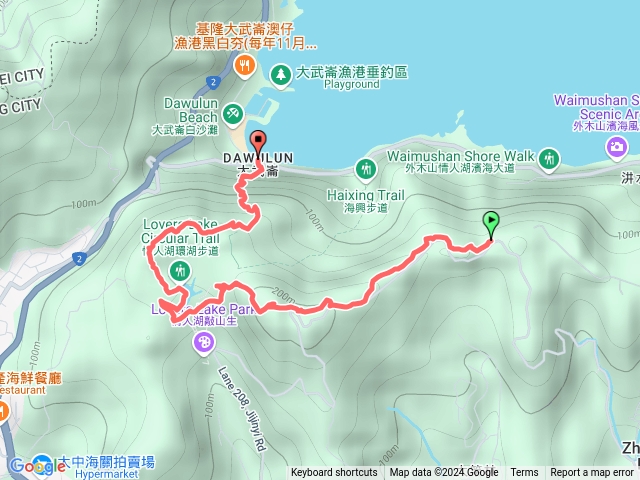 中山峽谷步道、大武崙山