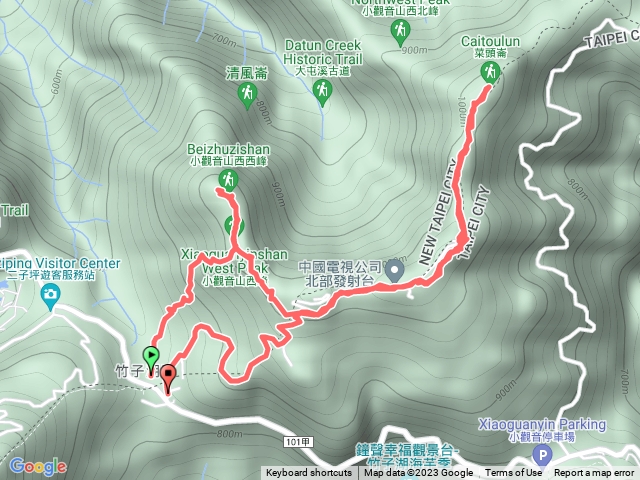 小觀音山西峰主峰北峰Y型輕鬆路線