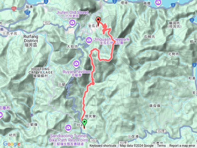 貂山古道燦光寮山出金瓜石預覽圖