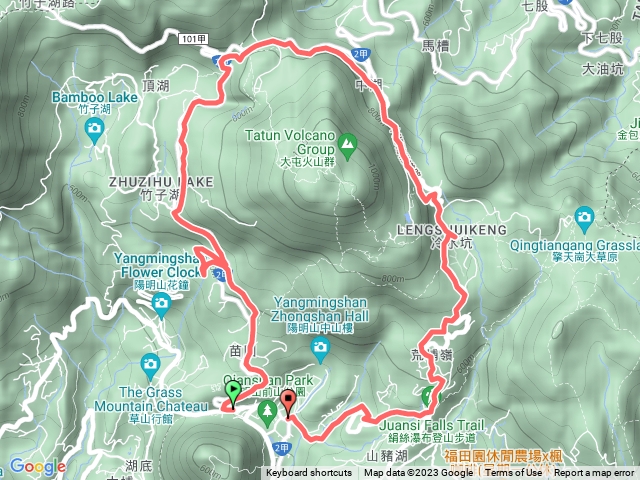 走遍陽明山人車分道步道共三段