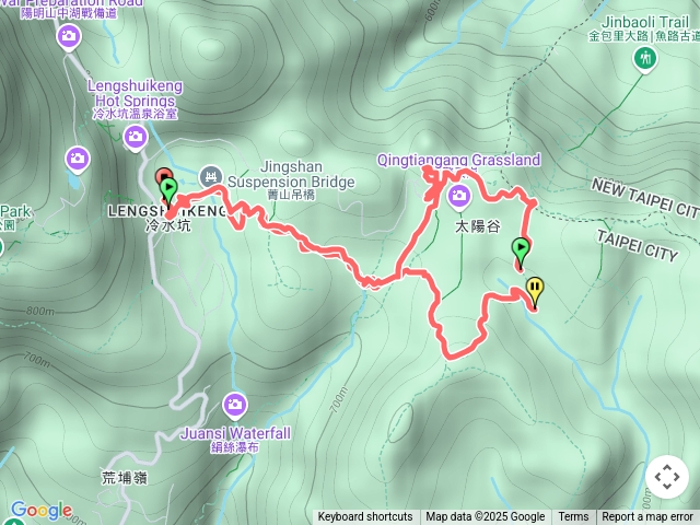 陽明山冷水坑到擎天大草原環繞