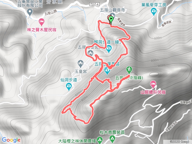 北埔 金龜岩步道、猴洞步道與五指山（中、食、拇）