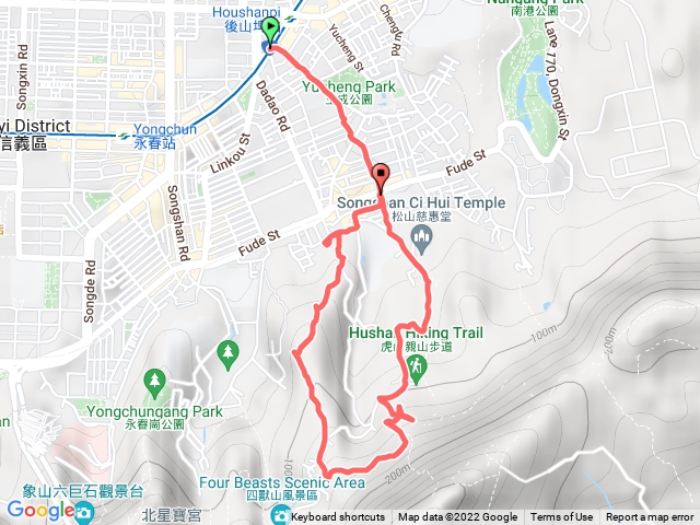 虎山 慈惠堂上 奉天宮下