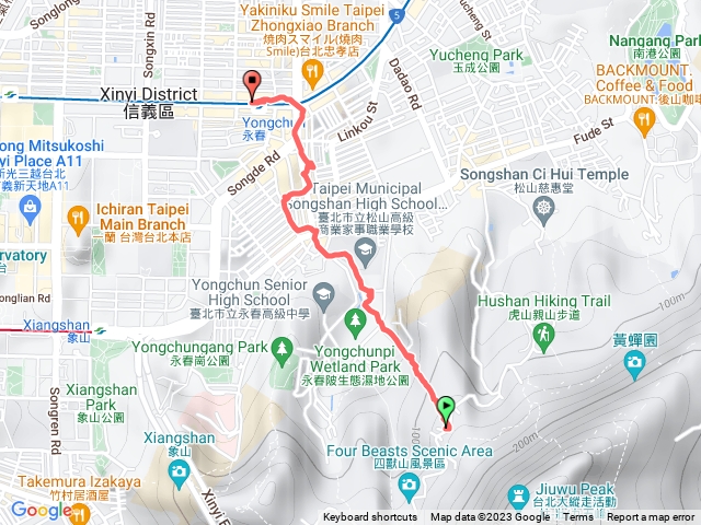 四獸山虎山、豹山