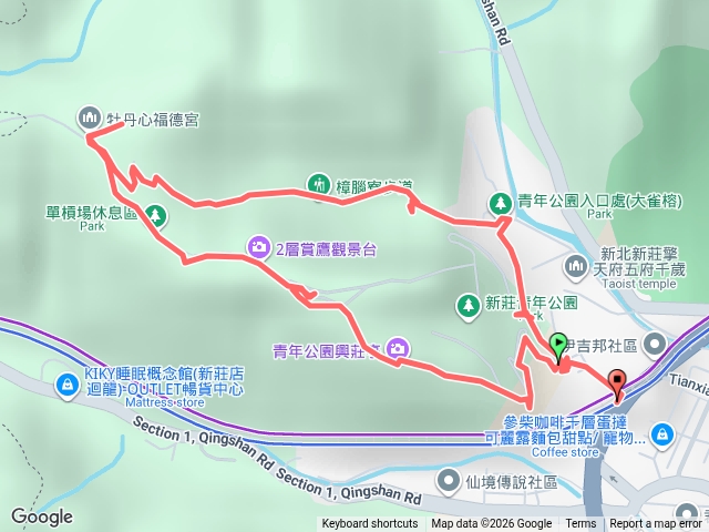 20260627新莊迴龍-青年公園步道(牡丹心山)-樟腦寮步道O型預覽圖
