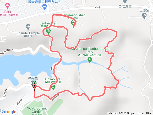蘭潭後山步道 (紅毛埤山)