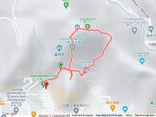 金面山登山步道