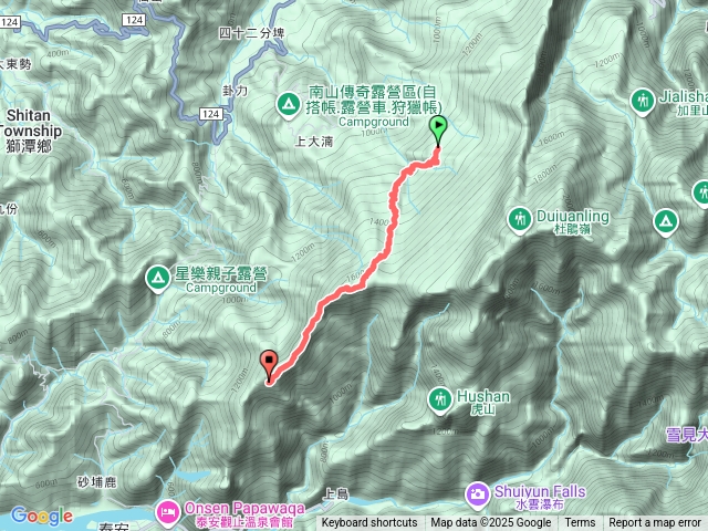加里山前山隘勇線｜7個分遣所｜騰龍山出橫龍古道登山口（A進B出）