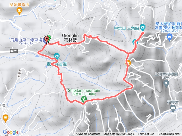 飛鳳山、中坑山、石壁潭山