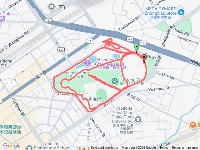 新竹公園健行小跑步