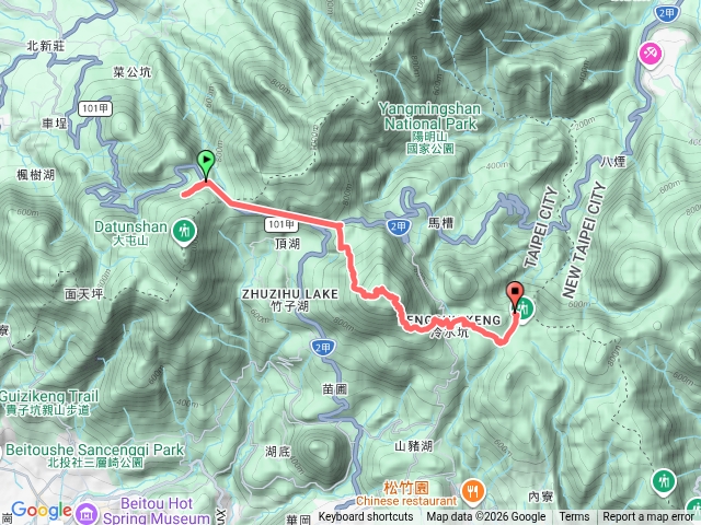 20260324 臺北大縱走第三段前半+一段尾+二段尾 二子坪遊客服務站至擎天崗遊客服務站預覽圖