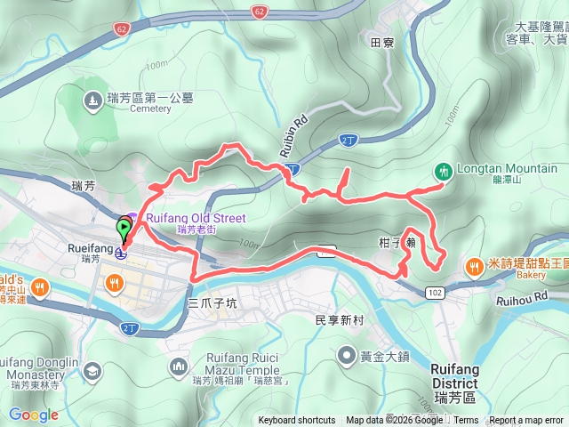 瑞芳--龍潭山--瑞芳山--秀琦山--瑞芳預覽圖