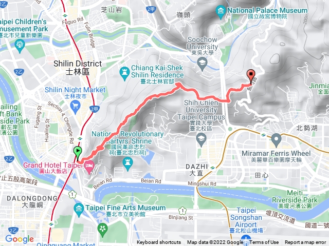 北市劍潭山、文間山